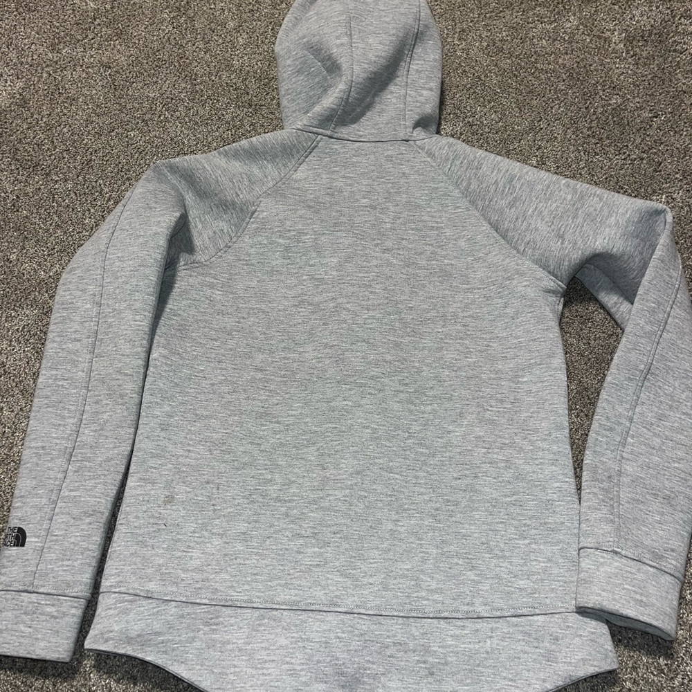 Women’s Medium North Face Softshell Gray Button U… - image 2